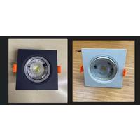 6W LED SPOT KARE SİYAH BEYAZ