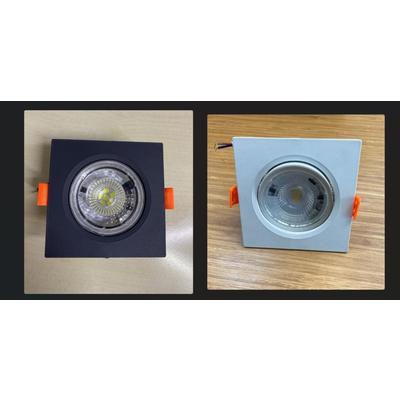 6W LED SPOT KARE SİYAH BEYAZ