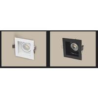 7W LED SPOT KARE SİYAH BEYAZ