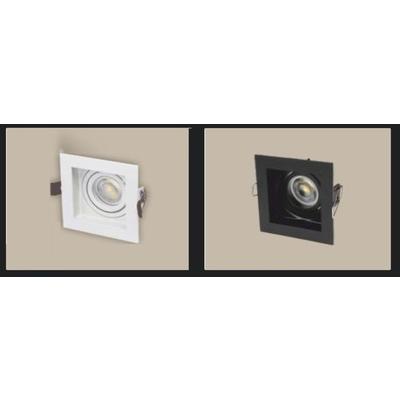 7W LED SPOT KARE SİYAH BEYAZ