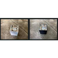 7W LEDLİ SIVA ÜSTÜ TAVAN SPOTU KARE KROM SİYAH BEYAZ